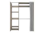 Armoire Dressing Odeon 482508 Extensible+Rideau 168cm – Image 2