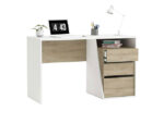 Bureau Jefferson Chêne & Blanc 127x55cm – Image 2