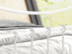 Tweepersoonsbed Sasha Wit Metaal 140x200cm - Afbeelding 2