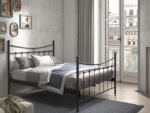 Tweepersoonsbed Sasha Zwart Metaal 160x200cm