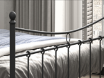 Tweepersoonsbed Sasha Zwart Metaal 160x200cm - Afbeelding 3