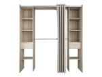 Armoire Dressing Dana 205814 Extensible+Rideau 190cm