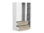 Armoire À Porte Battante 454.123 Blanc/Chéne – Image 2