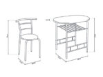 Table À Manger Adam 5020-3 Avec 2 Chaises – Image 3