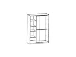 Armoire À Porte Battante 454.112 Chéne Claire – Image 3