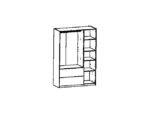Armoire À Porte Battante 454.113 Sonoma – Image 4