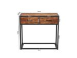 Console Madeira Avec 2 Tiroirs 90cm – Image 4