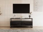 Meuble Tv Madeira Mangolia Noir 120cm