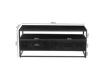 Meuble Tv Madeira Mangolia Noir 120cm – Image 2